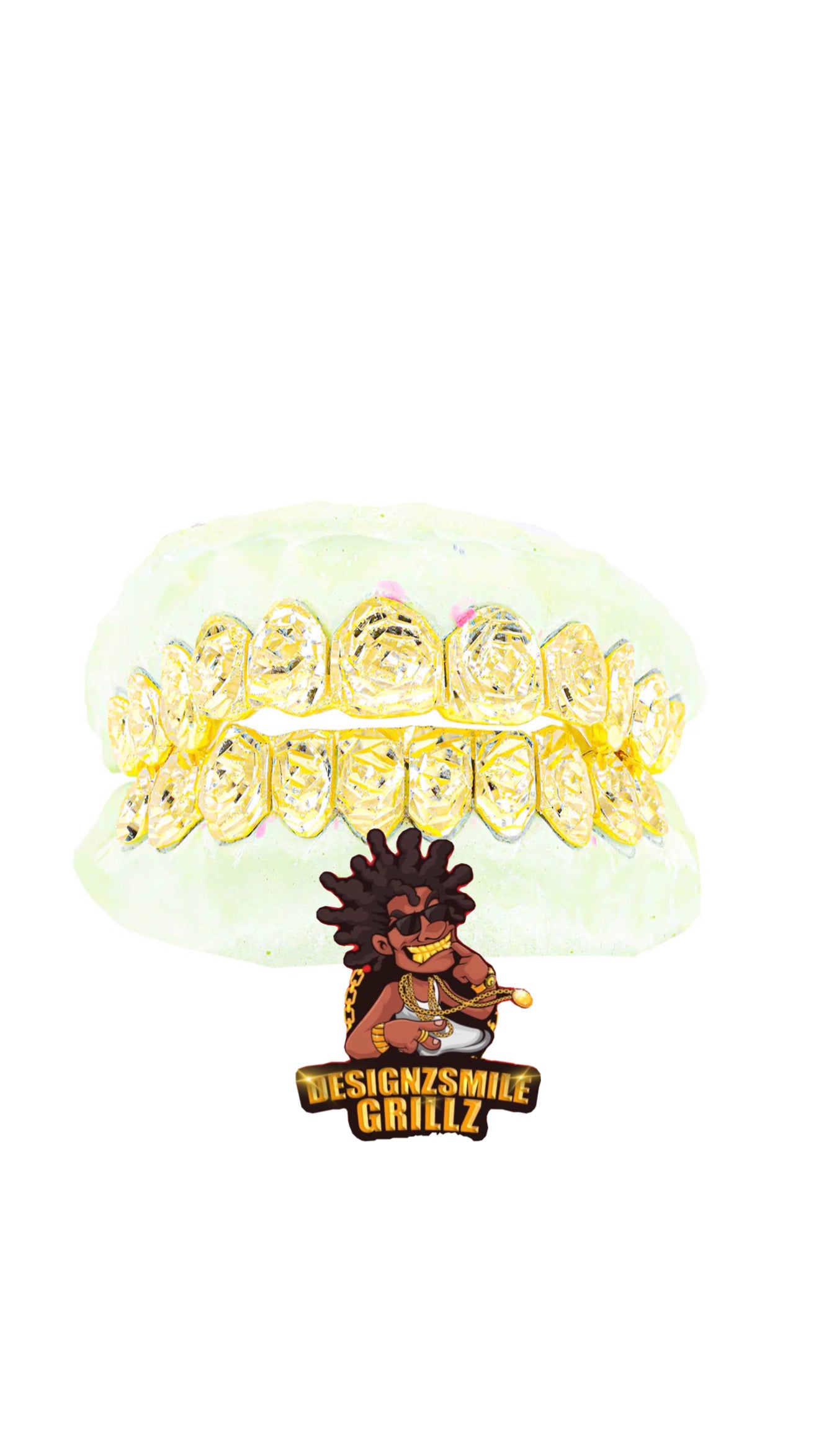 Rose Cut & Diamond dust Grillz