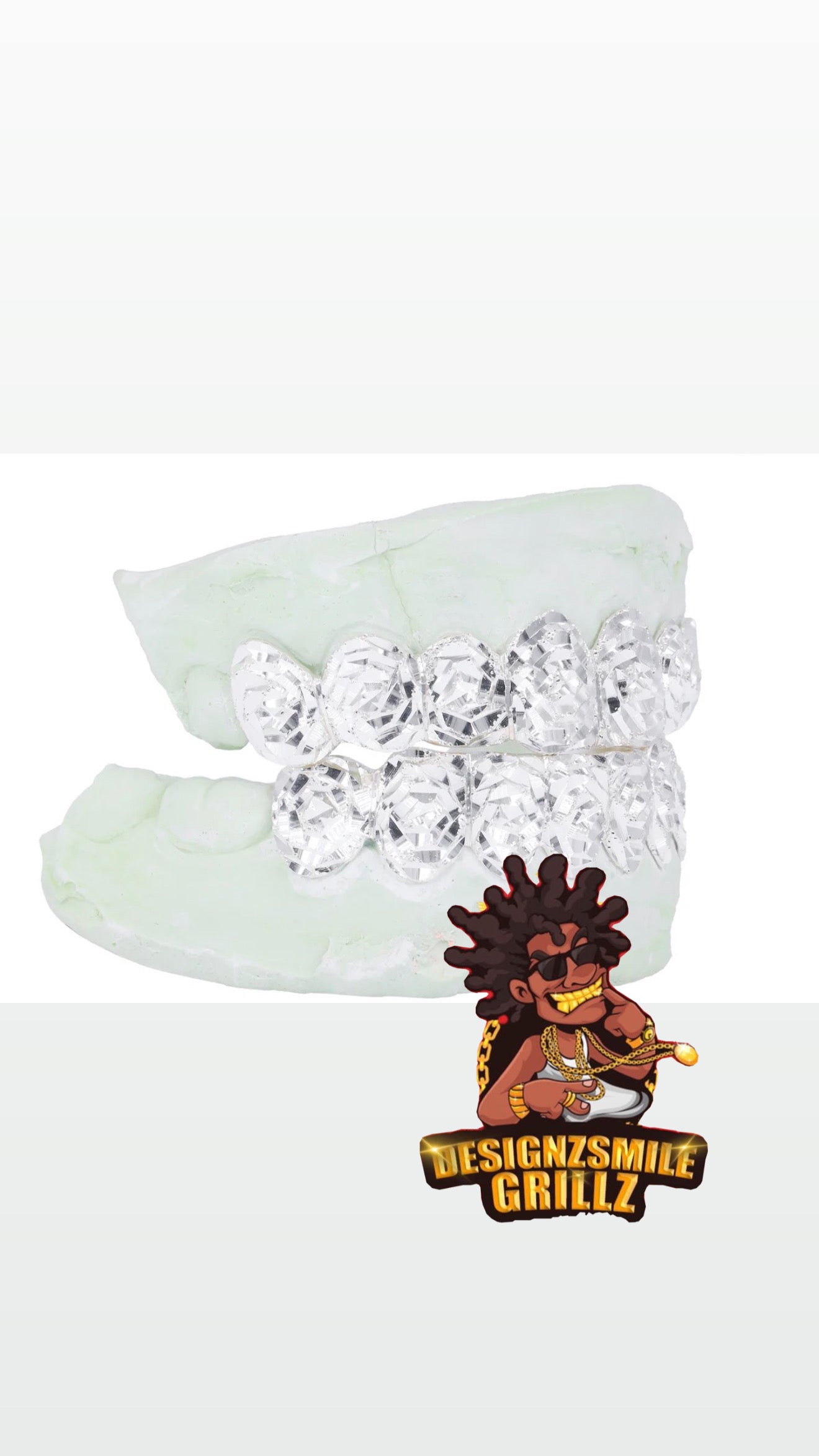 Rose Cut & Diamond dust Grillz
